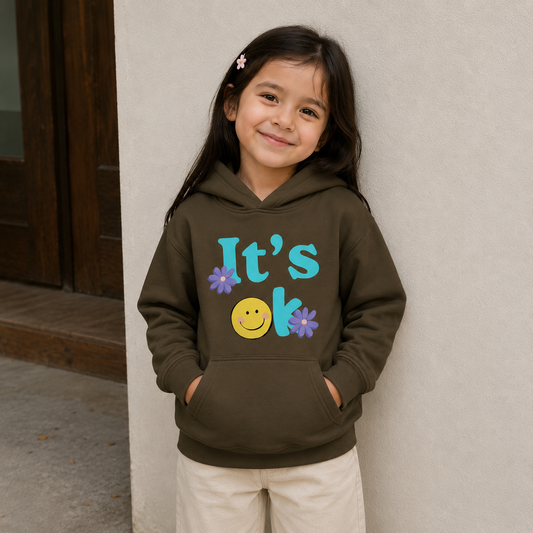 It's OK Smile Flower Graphic Hoodie