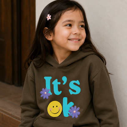 It's OK Smile Flower Graphic Hoodie